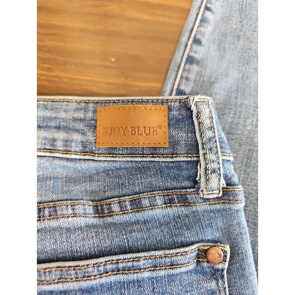 Judy Blue Light Blue Distressed Skinny Jeans - Picture 11 of 11